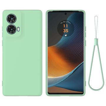 Motorola Moto G85/S50 Neo Nestemäinen Silikoni Suojakuori - Vihreä