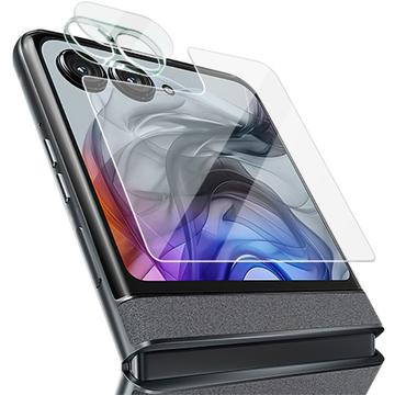 Motorola Razr 50 Imak Panssarilasi - 9H Suojaussetti - Kirkas