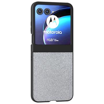 Motorola Razr 50 Tekojalokivi Rakenne Hybridkotelo - hopea