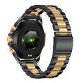 NX1 Pro Luxury Metal Business Smart Watch Terveysseuranta Bluetooth soittaminen Vedenpitävä urheilukello - Kulta - Gold