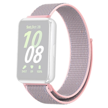 Samsung Galaxy Fit3 -Nailonhihna Tarrakiinnityksellä - Pinkki