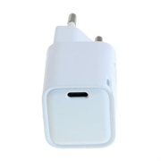 OTB USB-C GaN-laturi 20W - Kompakti Power Delivery PD-pikalaturi - Valkoinen väri