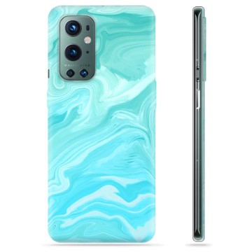 OnePlus 9 Pro TPU Suojakuori - Sininen Marmori