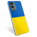 OnePlus 9 Pro TPU Kotelo Ukrainan Lippu - Keltainen ja vaaleansininen