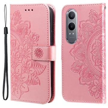 OnePlus Nord CE4 Lite/Oppo K12x Mandala Series Lompakkokotelo - Pinkki