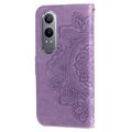 OnePlus Nord CE4 Lite/Oppo K12x Mandala Series Lompakkokotelo - Violetti