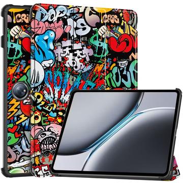 OnePlus Pad 2 Tri-Fold Sarjan Smart Lompakkokotelo - Graffiti