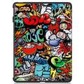 OnePlus Pad 2 Tri-Fold Sarjan Smart Lompakkokotelo - Graffiti