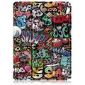 OnePlus Pad Go/Oppo Pad Air2 Tri-Fold Sarjan Smart Lompakkokotelo - Graffiti