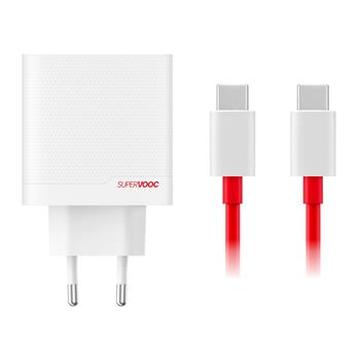 OnePlus SuperVOOC 80W Dual Ports GaN-virtalähde 5461100597 - valkoinen