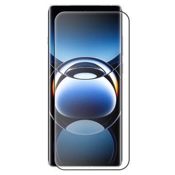 Oppo Find X7 Ultra Koko Peittävä Panssarilasi - 9H - Musta Reuna