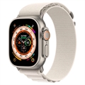 Apple Watch Ultra/8/SE (2022)/7/SE/6/5/4 Alpine-ranneke MQE73ZM/A - 49mm, 45mm, 44mm - L (Avoin pakkaus - Erinomainen) - Tähti­-Valkea