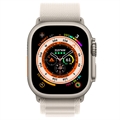 Apple Watch Ultra/8/SE (2022)/7/SE/6/5/4 Alpine-ranneke MQE73ZM/A - 49mm, 45mm, 44mm - L (Avoin pakkaus - Erinomainen) - Tähti­-Valkea