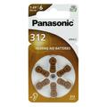 Panasonic 312/PR41 kuulokojeiden paristot - 6 kpl.