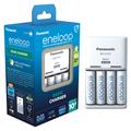 Panasonic Eneloop BQ-CC51 akkulaturi w/ 4x AA ladattavat akut 2000mAh