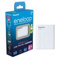 Panasonic Eneloop BQ-CC87 SmartPlus USB-akkulaturi ja 4x AA-paristot 2000mAh