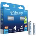 Panasonic Eneloop Mix BK-KJMCDE44E 8BE ladattavat AA/AAA-paristot - 2000mAh/800mAh - 8 kpl.