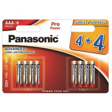 Panasonic Pro Power LR03/AAA alkaliparistot - 8 kpl.