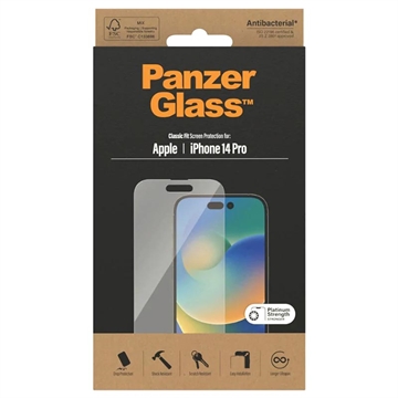 PanzerGlass Classic Fit iPhone 14 Pro Panssarilasi - 9H