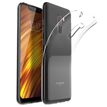 Premium Liukumaton Xiaomi Pocophone F1 TPU Suojakuori - Läpinäkyvä