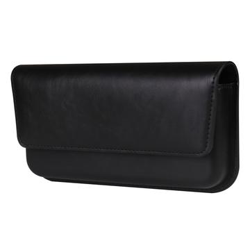 Premium Universal Horizontal Holster Nahkakotelo, jossa on kaksinkertainen magneettisuljenta - 6,7 "-6,9" - musta