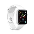 Apple Watch Series Ultra 2/Ultra/9/8/SE (2022)/7/SE/6/5/4/3/2/1 Puro Icon Silikoniranneke - 49mm/45mm/44mm/42mm (Avoin pakkaus - Erinomainen) - Valkoinen