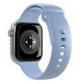 Apple Watch Series Ultra 2/Ultra/10/9/8/SE (2022)/7/SE/6/5/4/3/2/1 Puro Icon Silikoniranneke - 49mm/46mm/45mm/44mm/42mm - Vaaleansininen