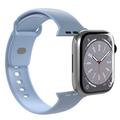 Apple Watch Series Ultra 2/Ultra/10/9/8/SE (2022)/7/SE/6/5/4/3/2/1 Puro Icon Silikoniranneke - 49mm/46mm/45mm/44mm/42mm - Vaaleansininen