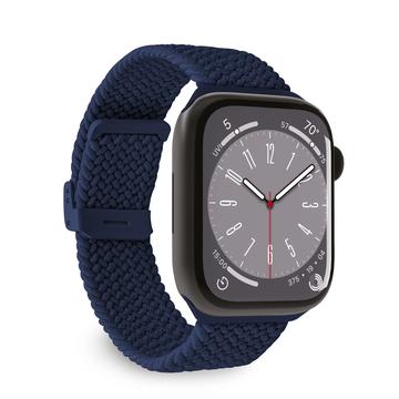 Apple Watch Series Ultra 2/Ultra/9/8/SE (2022)/7/SE/6/5/4/3/2/1 Puro Loop Hihna - 49mm/45mm/44mm/42mm (Avoin pakkaus - Erinomainen) - Tummansininen