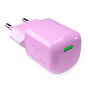 Puro MiniPro GaN USB-C seinälaturi - 20W - Pinkki