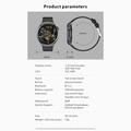 QX10 1.43" AMOLED-näyttö Bluetooth Calling Health Monitoring Smart Watch - Musta