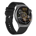 QX10 1.43" AMOLED-näyttö Bluetooth Calling Health Monitoring Smart Watch - Musta