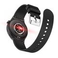 QX10 1.43" AMOLED-näyttö Bluetooth Calling Health Monitoring Smart Watch - Musta