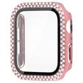 Koristeellinen Tekojalokivi Apple Watch SE (2022)/SE/6/5/4 Kotelo Panssarilasi - 9H sella - 40mm - Pinkki