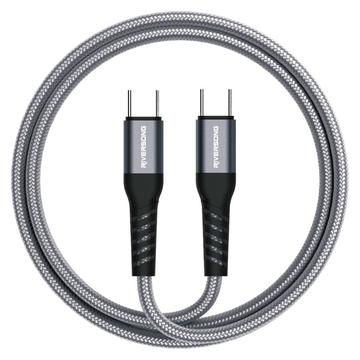 Riversong Hercules 06 Nylon punottu USB-C-kaapeli - 1m/100W - harmaa