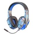 SY-T830 Langalliset / langattomat Over-ear-kuulokkeet LED-valo Bluetooth Dual Mode Low Latency E-sports Gaming kuulokkeet - sininen