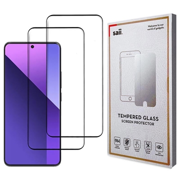 Xiaomi Redmi Note 13 Pro+ Saii 3D Premium Karkaistu Panssarilasi - 9H - 2 Kpl.