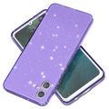 Samsung Galaxy A05 Stylish Glitter Sarja TPU Suojakuori - Läpinäkyvä Violetti