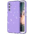 Samsung Galaxy A05s Stylish Glitter Sarja TPU Suojakuori - Läpinäkyvä Violetti