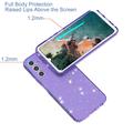 Samsung Galaxy A05s Stylish Glitter Sarja TPU Suojakuori - Läpinäkyvä Violetti