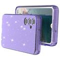 Samsung Galaxy A05s Stylish Glitter Sarja TPU Suojakuori - Läpinäkyvä Violetti