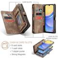 Samsung Galaxy A15 Caseme 008 2-in-1 Multifunctional Lompakkokotelo - Ruskea