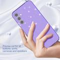 Samsung Galaxy A15 Stylish Glitter Sarja TPU Suojakuori - Läpinäkyvä Violetti