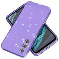 Samsung Galaxy A15 Stylish Glitter Sarja TPU Suojakuori - Läpinäkyvä Violetti