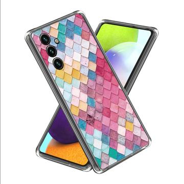 Samsung Galaxy A15 Tyylikäs Sarjan Erittäin Ohut TPU-kotelo - Sateenkaaren Rombi