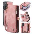 Samsung Galaxy A25 Caseme 008 2-in-1 Multifunctional Lompakkokotelo - Pinkki