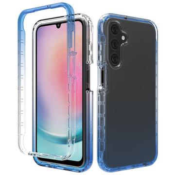 Samsung Galaxy A25 Gradient-Sarjan Hybridikotelo - Sininen / Läpinäkyvä