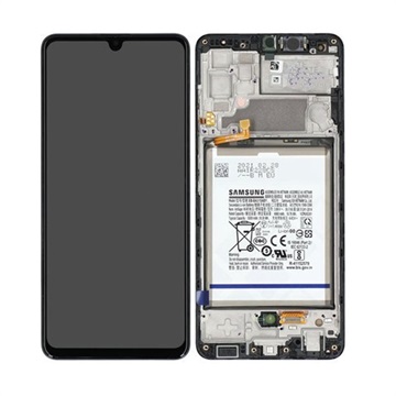 Samsung Galaxy A32 4G LCD-näyttö (Service Pack) GH82-25611A - Musta