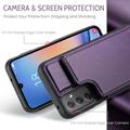 Samsung Galaxy A34 5G Caseme C22 Kotelo RFID-korttilompakko - Violetti