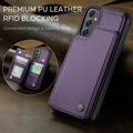 Samsung Galaxy A34 5G Caseme C22 Kotelo RFID-korttilompakko - Violetti